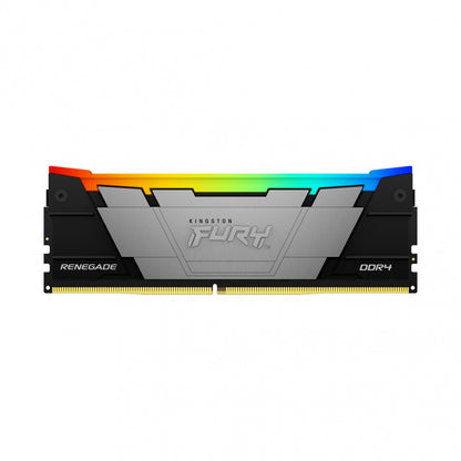Memoria Ram Kingston Dimm Ddr4 16gb 3200mt/s Fury Renegade Black Xmp Rgb Cl16 288pin 1.35v C/disipador De Calor P/pc/gamer/alto Rendimiento Kf432c16rb12a/16