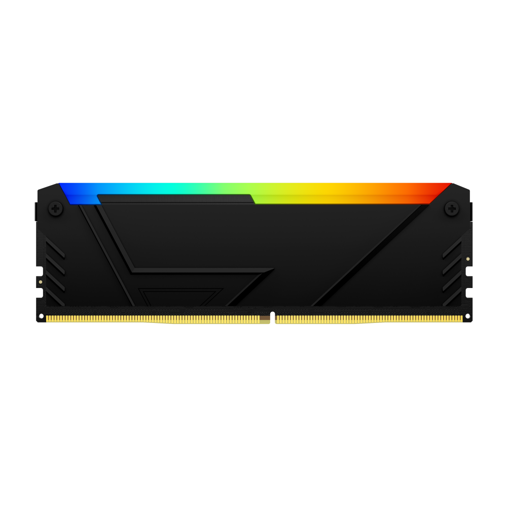 Memoria Ram Kingston Dimm Ddr4 8gb 3600mt/s Fury Beast Black Xmp Rgb Cl17 288pin 1.35v C/disipador De Calor