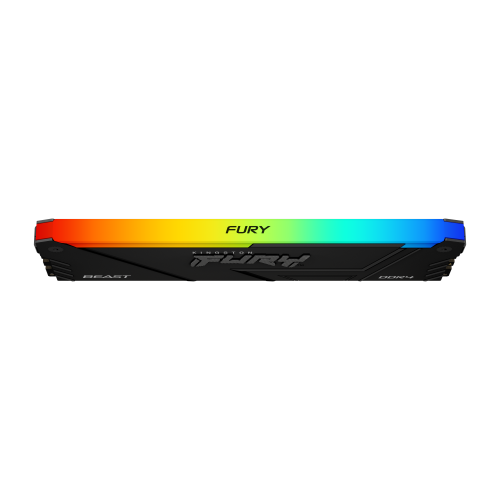 Memoria Ram Kingston Dimm Ddr4 8gb 3600mt/s Fury Beast Black Xmp Rgb Cl17 288pin 1.35v C/disipador De Calor