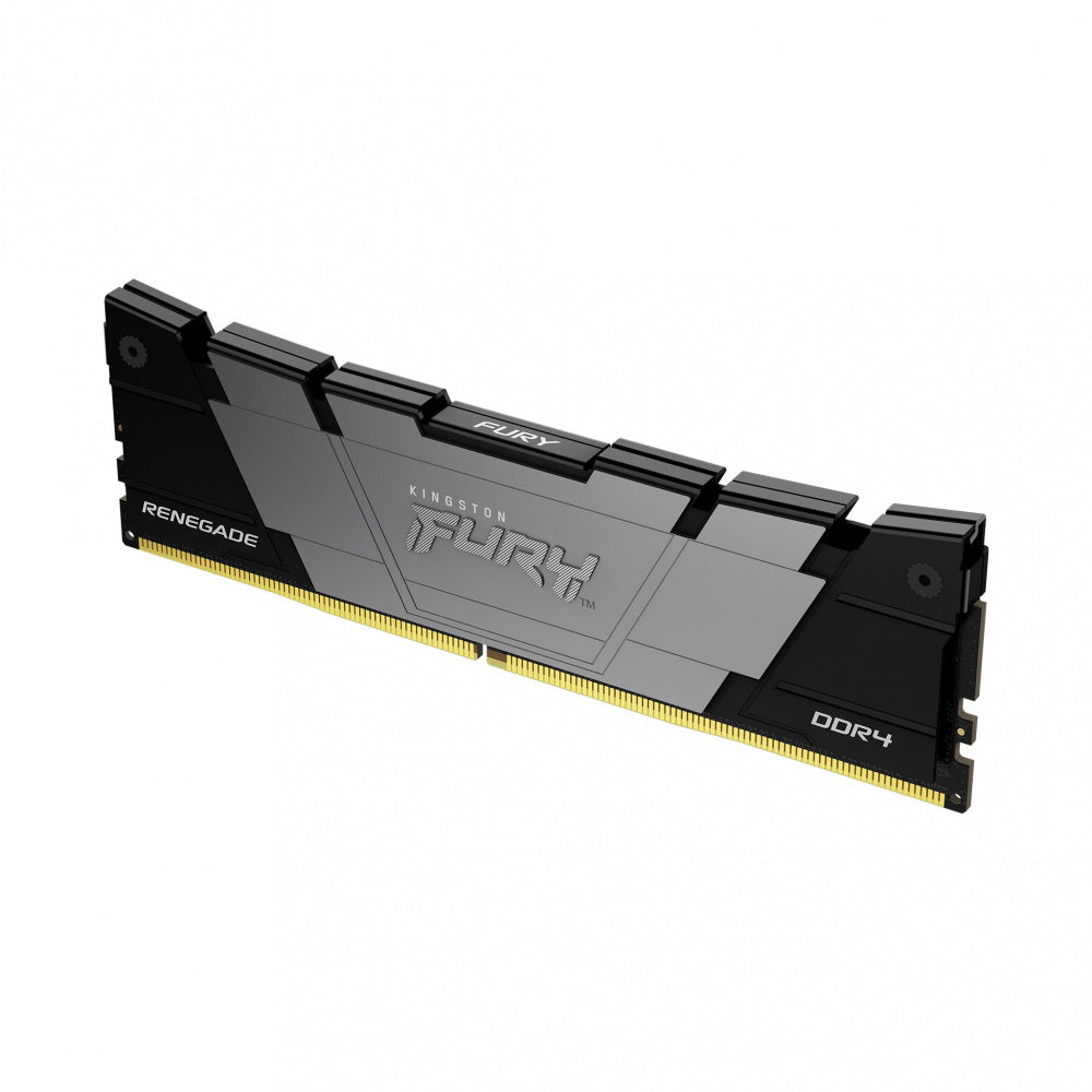 Memoria Ram Kingston Dimm Ddr4 8gb 4000mt/s Fury Renegade Black Xmp Cl19 288pin 1.35v C/disipador De Calor P/pc/gamer/alto Rendimiento Kf440c19rb2/8