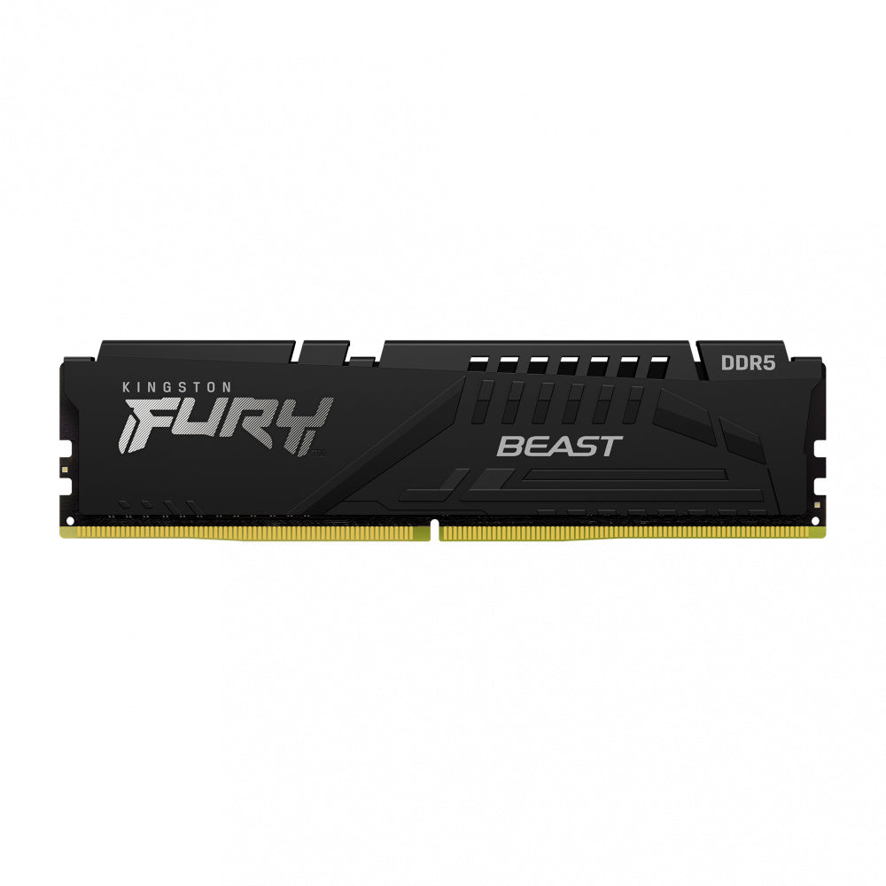 Memoria Ram Kingston Dimm Ddr5 32gb 6000mt/s Fury Beast Black Expo Cl36 288pin 1.35v C/disipador De Calor