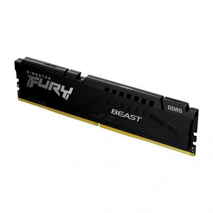 Memoria Ram Kingston Dimm Ddr5 32gb 6000mt/s Fury Beast Black Expo Cl36 288pin 1.35v C/disipador De Calor