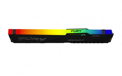 Memoria Ram Kingston Dimm Ddr5 16gb 6000mt/s Fury Beast Black Expo Rgb Cl30 288pin 1.4v C/disipador De Calor
