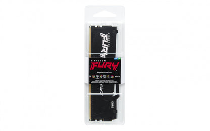 Memoria Ram Kingston Dimm Ddr5 16gb 6000mt/s Fury Beast Black Expo Rgb Cl30 288pin 1.4v C/disipador De Calor