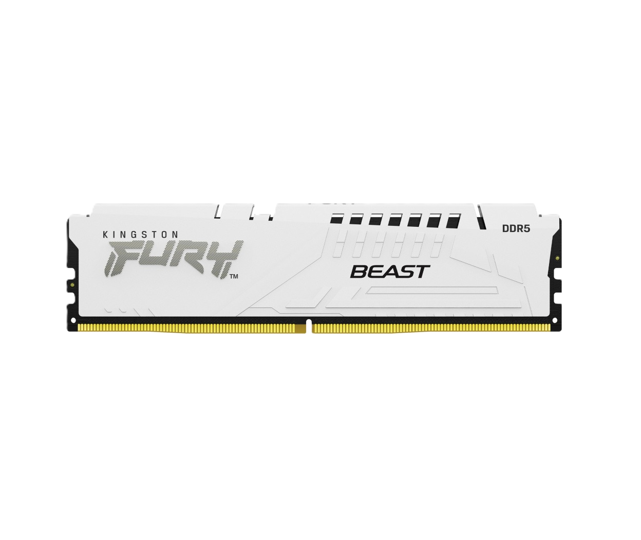 Memoria Ram Kingston Dimm Ddr5 16gb 6000mt/s Fury Beast White Expo Cl30 288pin 1.4v C/disipador De Calor P/pc/gamer/alto Rendimiento Kf560c30bwe-16