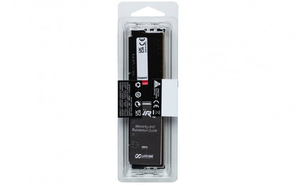 Memoria Ram Kingston Dimm Ddr5 16gb 6000mt/s Fury Beast Black Expo Cl36 288pin 1.25v C/disipador De Calor