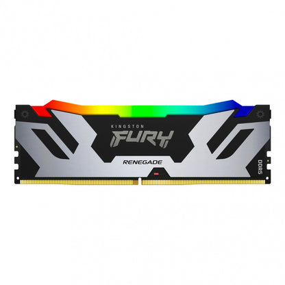 Memoria Ram Kingston Dimm Ddr5 16gb 6400mt/s Fury Renegade Silver Xmp Rgb Cl32 288pin 1.4v C/disipador De Calor P/pc/gamer/alto Rendimiento Kf564c32rsa-16