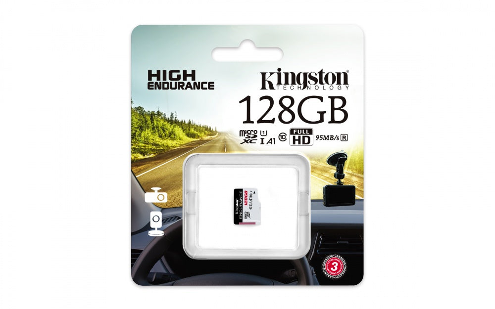 Memoria Flash Micro Sd Kingston Sdhc High Endurence 128gb 95r Uhs-i U1 V10 P/ Videovigilancia (sdce/128gb)
