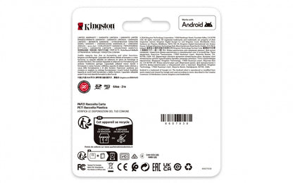 Memoria Flash Micro Sd Kingston Sdxc Canvas Go Plus 512gb 200mb/s Uhs-i U3 V30 C/adaptador (sdcg4/512gb)