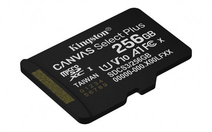 Memoria Flash Micro Sd Kingston Sdxc Canvas Select Plus 256gb 150mb/s Uhs-i U1 V10 C/adaptador (sdcs3/256gb)