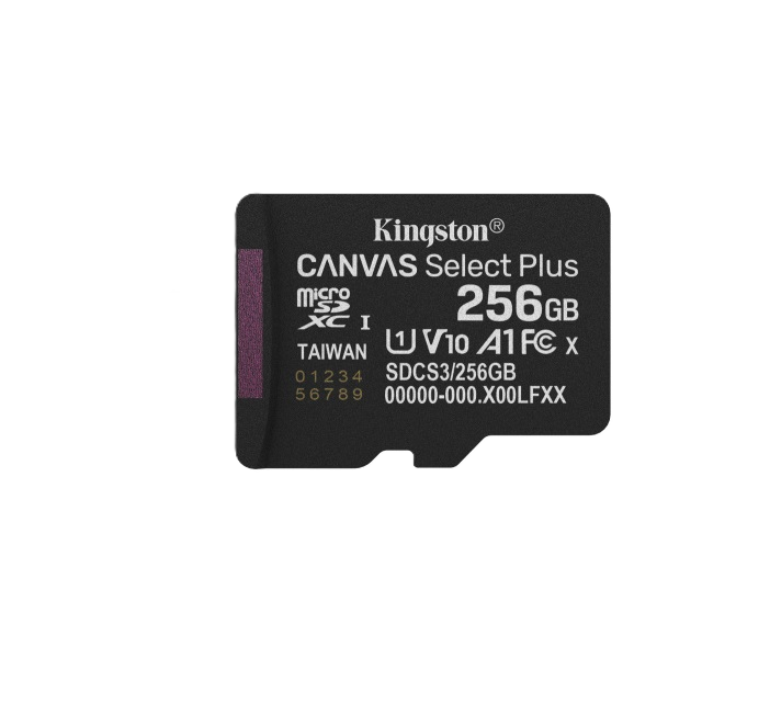 Memoria Flash Micro Sd Kingston Sdxc Canvas Select Plus 256gb 150mb/s Uhs-i U1 V10 Sin/adaptador (sdcs3/256gbsp)