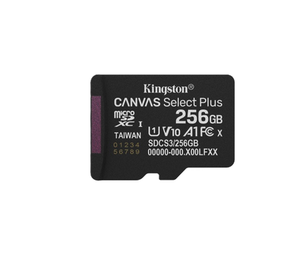 Memoria Flash Micro Sd Kingston Sdxc Canvas Select Plus 256gb 150mb/s Uhs-i U1 V10 Sin/adaptador (sdcs3/256gbsp)