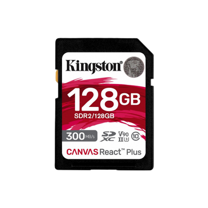 Memoria Flash Sd Kingston Sdxc Canvas React Plus 128gb 300r/260w Uhs-ii U3 V90 (sdr/128gb)
