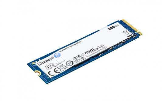 Unidad De Estado Solido Kingston Interno Snv3s Nv3 500gb M.2 2280 Nvme Pcie Gen 4x4 Lect.5000/escrit.3000 Mb/s Pc/laptop/mini Pc Snv3s/500g