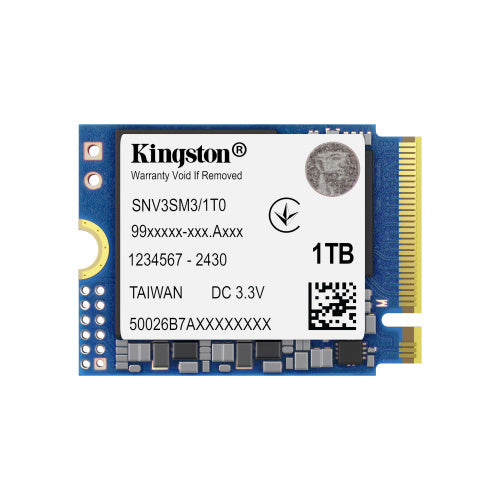 Unidad De Estado Solido Kingston Interno Snv3s Nv3 1tb M.2 2230 Nvme Pcie Gen 4x4 Lect.6000/escrit.5000 Mb/s Pc/laptop/mini Pc Snv3sm3/1t0