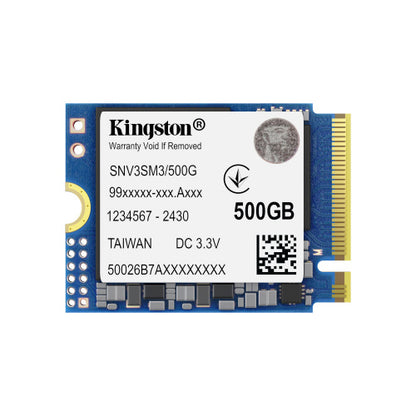 Unidad De Estado Solido Kingston Interno Snv3s Nv3 500gb M.2 2230 Nvme Pcie Gen 4x4 Lect.5000/escrit.3000 Mb/s Pc/laptop/mini Pc Snv3sm3/500g
