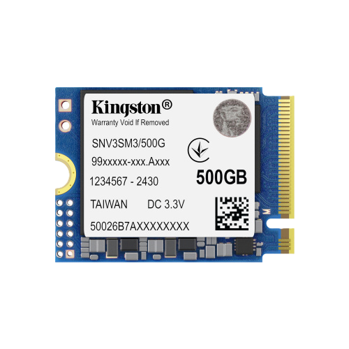 Unidad De Estado Solido Kingston Interno Snv3s Nv3 500gb M.2 2230 Nvme Pcie Gen 4x4 Lect.5000/escrit.3000 Mb/s Pc/laptop/mini Pc Snv3sm3/500g