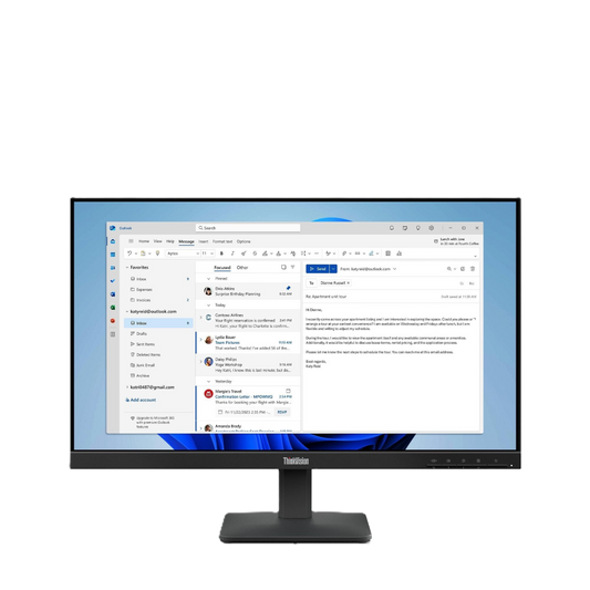 Monitor Lenovo Thinkvision  S24-4e /23.8 Fhd (1920x1080) Ips / 1x Hdmi® 1.4, 1x Vga /3 Yr Garantia Centro De Servicio