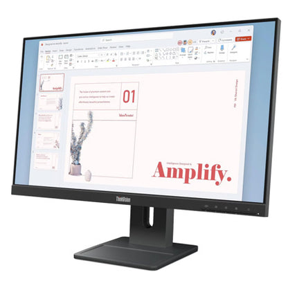 Monitor Lenovo Thinkvision E24-40 /23.8 Fhd 1920x1080 /1x Hdmi 1.4, 1x Dp 1.2, 1x Vga/3 Yr Garantia Centro De Servicio