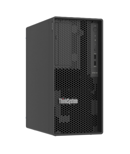Servidor Lenovo Thinksystem St50 V3, 1xintel Xeon 6333p 6c 3.1ghz 65w, 1x32gb 2rx8, 1x960gb Ssd,  1x2tb 7200,  Sw Rd,   1x300w
