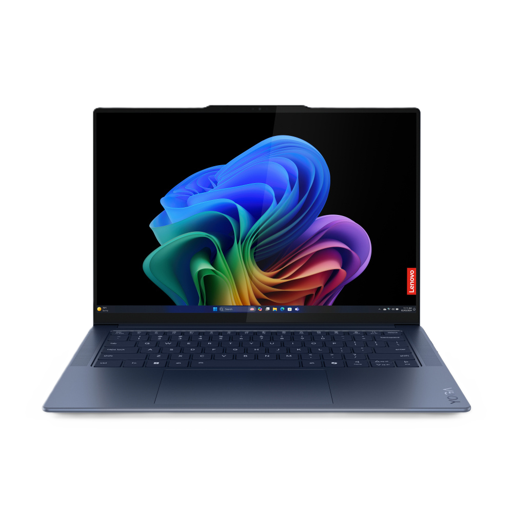 Laptop Lenovo Idea Yoga Slim 7 14q8x9/ Snapdragon X Elite X1e-78-100 3.4 Ghz Maxf/32gb/1tb Ssd/14.5 3k/touch/teclado Retroiluminado/color Azul Cosmico/wn 11 Home/1 AÑo En Centro De Servicio