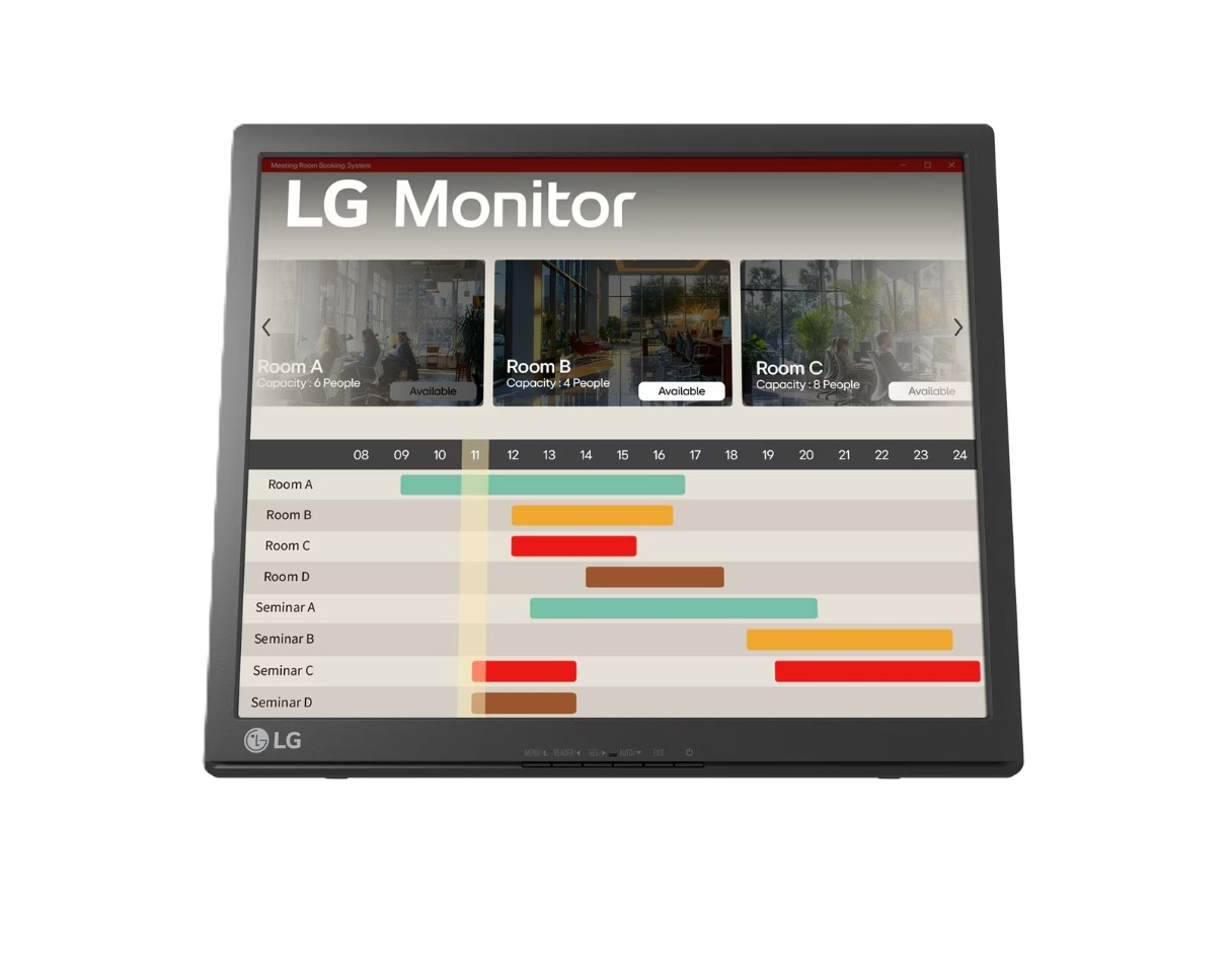 Monitor Lg 17br30t-b Touch Screen 17 Hd,panel Tn Sxga,1280x1024,contr 10001,asp 54,tr 5ms,75hz,vga,ergonomico,antireflejante,alimentacion Integrada,ahorro Energia Inteligente,vesa 75x75 Mm.
