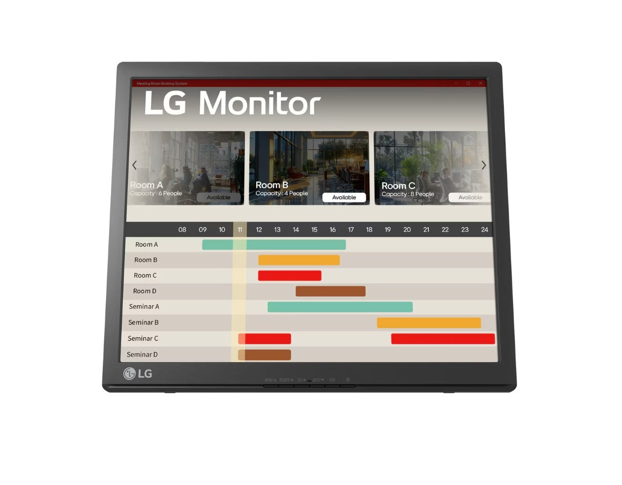 Monitor Lg 17br30t-b Touch Screen 17 Hd,panel Tn Sxga,1280x1024,contr 10001,asp 54,tr 5ms,75hz,vga,ergonomico,antireflejante,alimentacion Integrada,ahorro Energia Inteligente,vesa 75x75 Mm.
