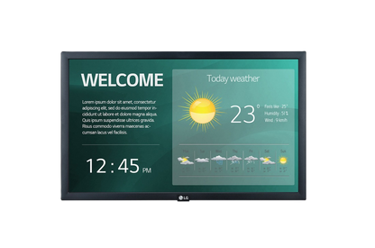 Monitor Prefesional Lg De 22 22sm3g 16/7 250 Nits Ips Full Hd 1920x1080 Webos Hdmi/hdcp / Rgb / Usb 2.0 / Rs232c / Rj45 / Audio / Ir