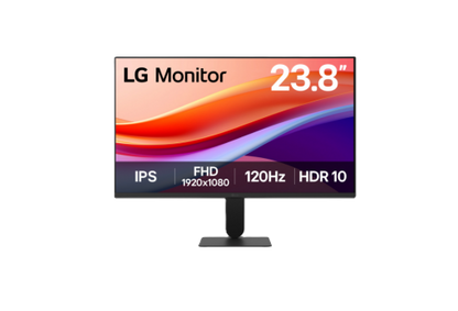 Monitor Pc Lg 24u411a 23.8 Fhd,1920x1080,panel Ips,120hz,asp16:9,brillo 250cd/m2,contr 1500:1,tr 5ms,d-sub,hdmi,hdr10,dynamic Action Sync,black Stabilizer,flicker Safe,reader Mode,vesa 100x100 Mm.