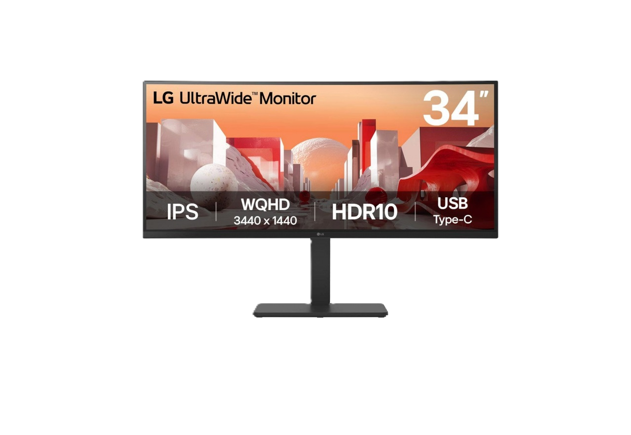 Monitor Pc Lg B2b 34ba75qe-b Curvo Ultrawide Qhd 34, Panel Ips,3440x1440,21:09,altavoz 5wx2,brillo 300cd/m2,srgb 99%,contr 1000:1,3800r,60hz,tr 5ms,hdr10,usb-c,hdmi,displayport,rj-45,vesa 100x100 Mm