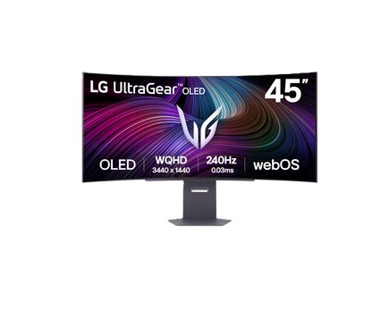 Monitor Pc Lg 45gx90sa-b Gaming Curvo Ultragear Oled 45pulg,240hz,3440x1440,21:9,800r,tr 0.03ms(gtg),275cd/m2,1500000:1,dci-p3 98.5%,hdr400,hdmi,usb-c,dp,amd Freesync,nvidia G-sync,webos,altavoz 7wx2