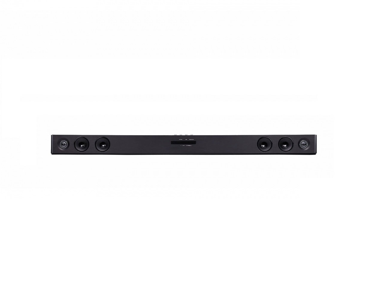 Barra De Sonido Lg Sk1d 100w, 2.0 Dolby Digital, Dts, Pcm, Bluetooth 4.0, Optico1, Aux1, Color Negro