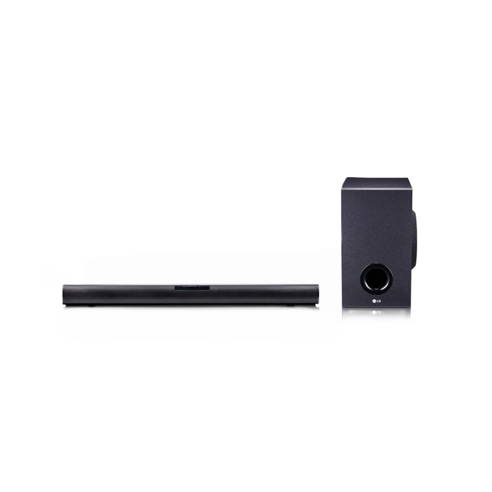 Lg Sound Bar Subwoofer, 2.1 Canales, Bluetooth,1600w Rms , Woofer Level -15-6db,negro