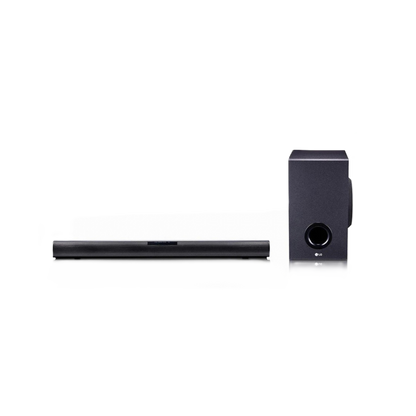 Lg Sound Bar Subwoofer, 2.1 Canales, Bluetooth,1600w Rms , Woofer Level -15-6db,negro