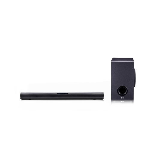 Lg Sound Bar Subwoofer, 2.1 Canales, Bluetooth,1600w Rms , Woofer Level -15-6db,negro