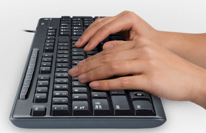 Teclado/mouse Logitech Mk200 Negro Alambricos Multimedia/optico Usb Pc