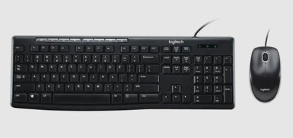 Teclado/mouse Logitech Mk200 Negro Alambricos Multimedia/optico Usb Pc