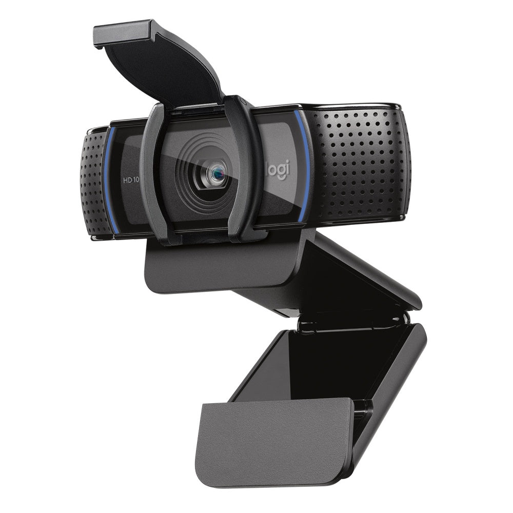Webcam Logitech C920s Full Hd 1080p A 30 Fps Zoom 1.2x 3mp Enfoque Automatico Tapa Para La Lente Negro