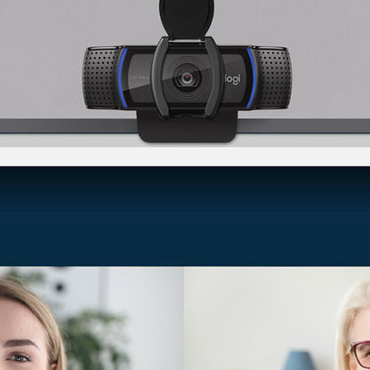 Webcam Logitech C920s Full Hd 1080p A 30 Fps Zoom 1.2x 3mp Enfoque Automatico Tapa Para La Lente Negro