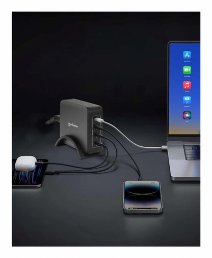 Estación de carga manhattan /102667/estación De Carga Pd Con 4 Puertos Usb-c - 240 W