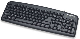 Teclado,manhattan,175708, Estandar Usb Negro