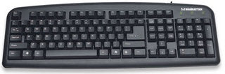 Teclado,manhattan,175708, Estandar Usb Negro