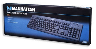 Teclado,manhattan,175708, Estandar Usb Negro