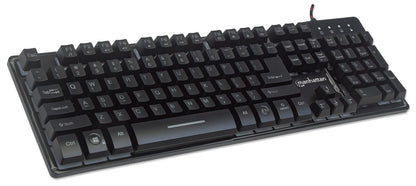 Teclado Gaming,manhattan,178457, Usb 19 Teclas Multimedia, C/luz