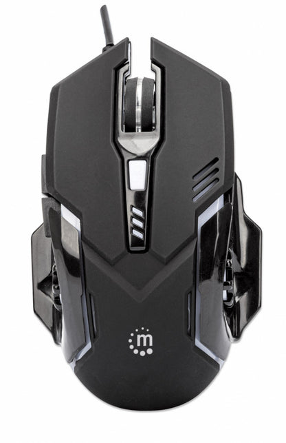 Mouse Optico,manhattan,179256, Gaming 6 Botones, Negro