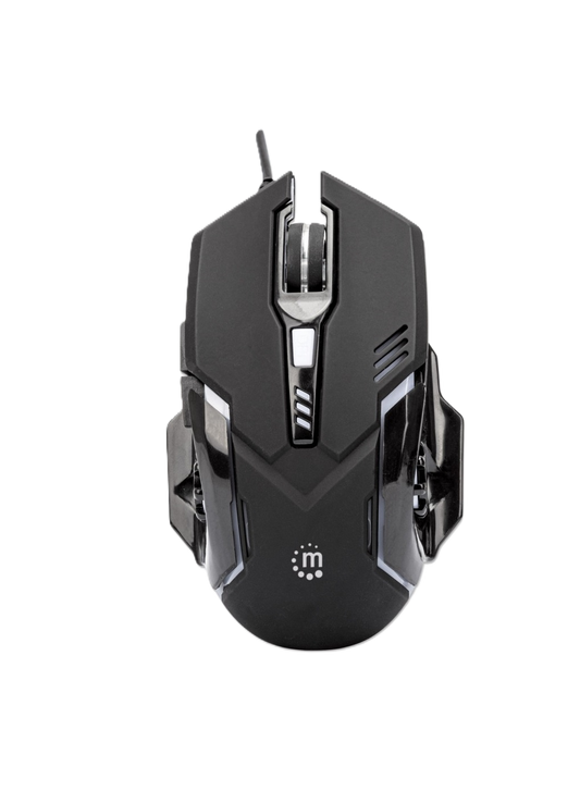 Mouse Optico,manhattan,179256, Gaming 6 Botones, Negro