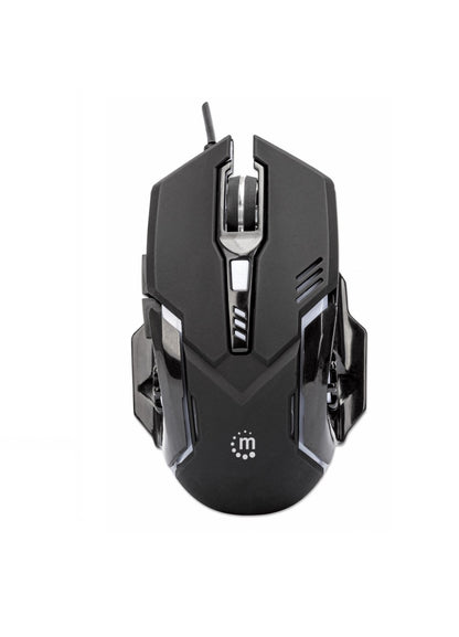 Mouse Optico,manhattan,179256, Gaming 6 Botones, Negro