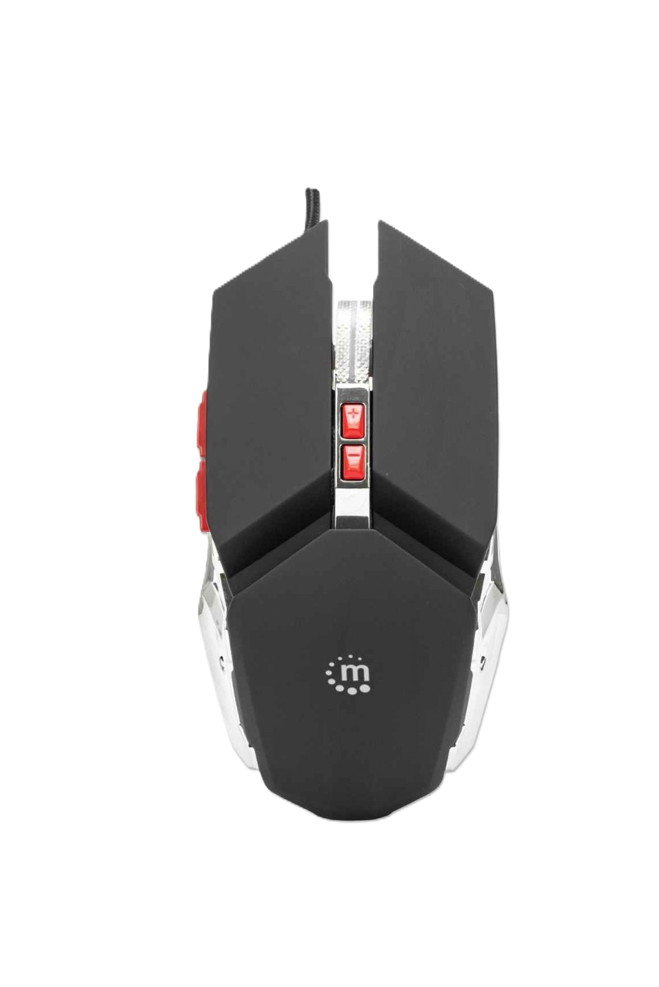 Mouse,manhattan,179348, Optico Gaming 7 Botones, Negro/plata 3200 Dpi