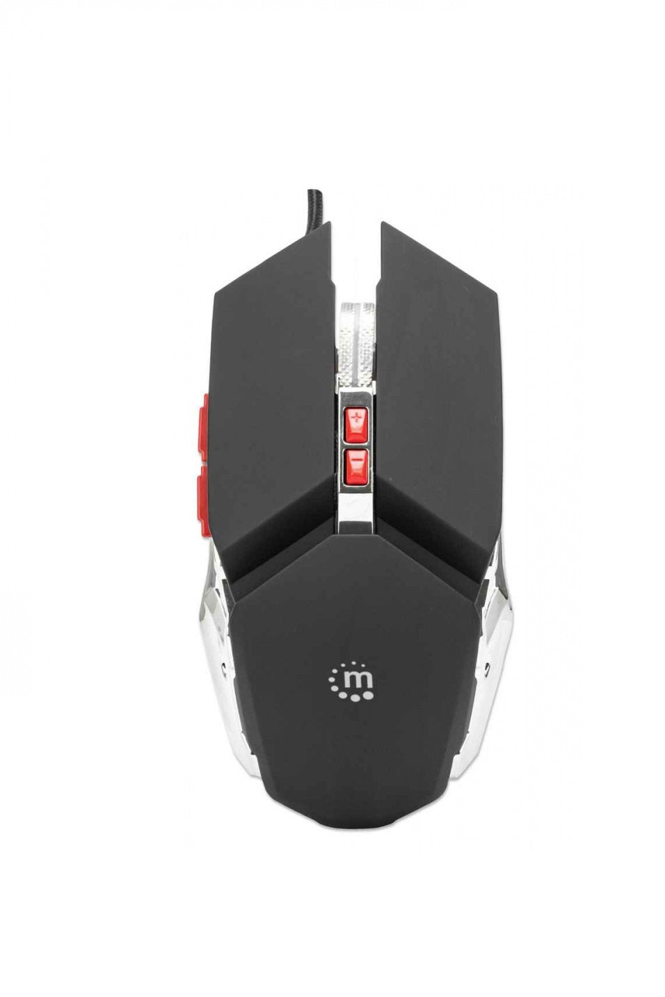 Mouse,manhattan,179348, Optico Gaming 7 Botones, Negro/plata 3200 Dpi