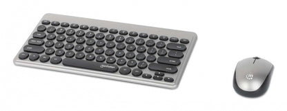 Teclados/manhattan/180795/kit De Mini Teclado Y Mouse Óptico Inalámbricos Mwk4095